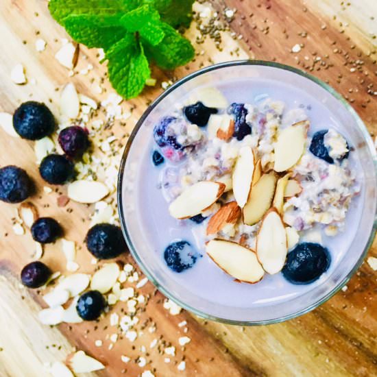 Blueberry & Chia Overnight Oats - Recipe photo by LIFESTYLE HOME HEALTH