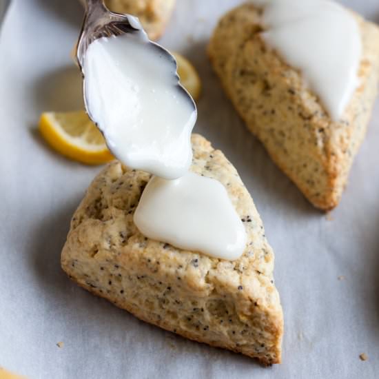 Lemon Poppy Seed Scones - Recipe photo by Wild wild whisk
