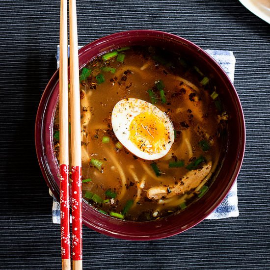 Yat Gaw Mein Soup with Chicken - Recipe photo by MasalaHerb