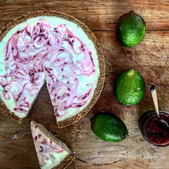 No-Bake Margarita Cheesecake - Recipe photo by jessie sheehan bakes