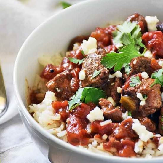Slow Cooker Carne Picada - Recipe photo by SundaySupper