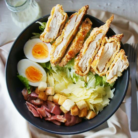 Crispy Chicken Caesar Salad - Recipe photo by SweetCaramelSunday