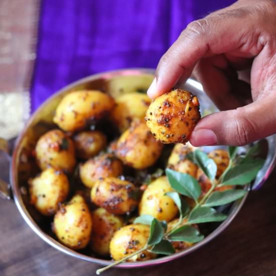 Potato Roast / Aloo Roast - Recipe photo by Masalachilli