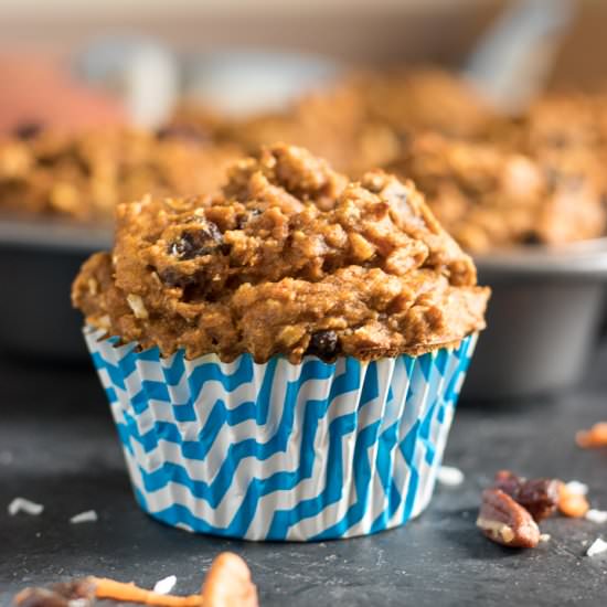 Sweet Potato Morning Glory Muffins - Recipe photo by lemons and zest