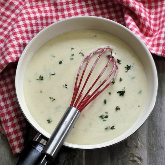 Garlic Parmesan Cheese Sauce - Recipe photo by thegardeningcook