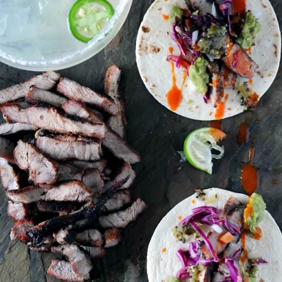 Pork Steak Tacos - Recipe photo by girlscangrill