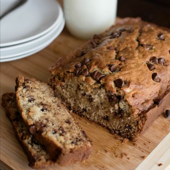 Chocolate Chip Banana Bread - Recipe photo by Princess Pinky Girl