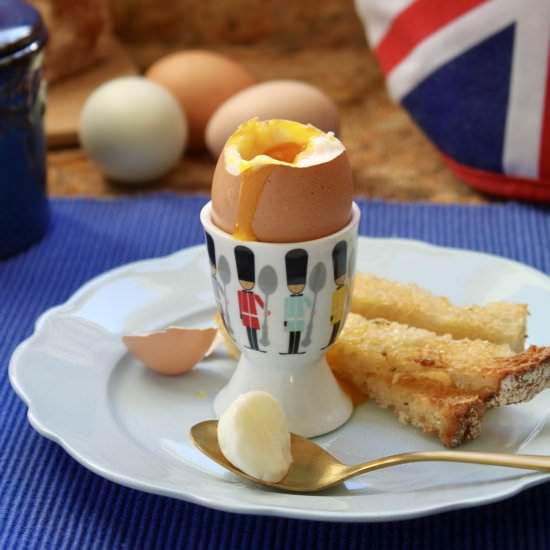 soft boiled eggs and soldiers - Recipe photo by christinascucina