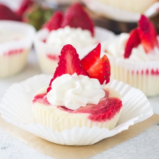 Strawberry Cheesecake Cupcakes - Recipe photo by theitsybitsykitchen