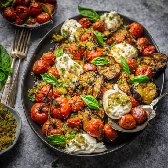 Grilled Eggplant Parmesan - Recipe photo by NerdsWithKnives-Emily