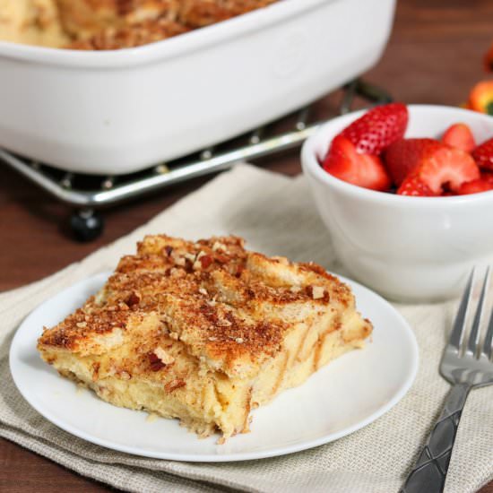 Vanilla Maple Baked French Toast - Recipe photo by KyleeCooks