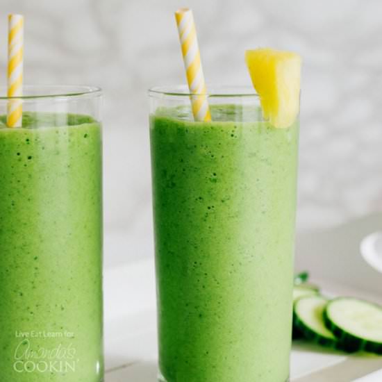 Cucumber Tropical Smoothie - Recipe photo by amandascookin
