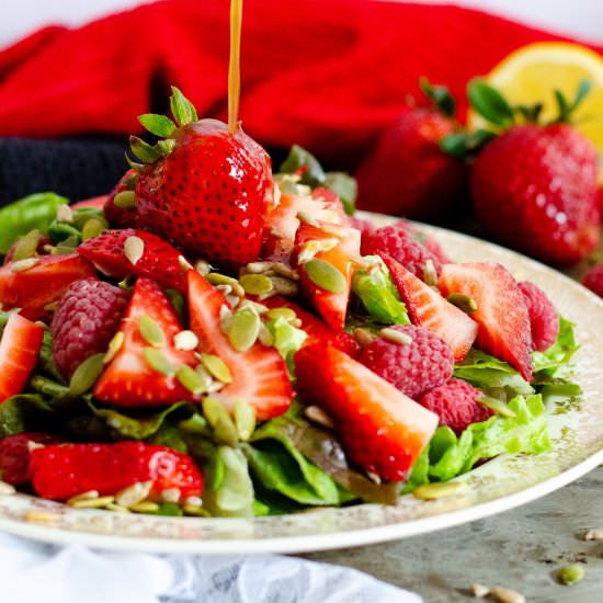 Red Berry Molasses Ginger Salad - Recipe photo by mykitchenmycraft