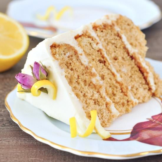 Lemon Elderflower Layer Cake - Recipe photo by spabettie
