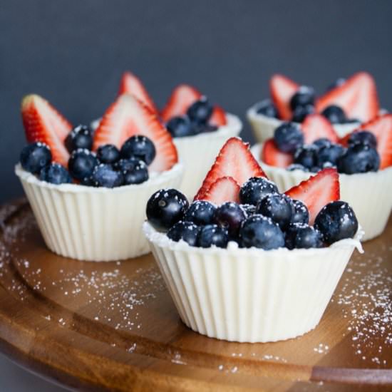 Berry White Chocolate Cups - Recipe photo by asavoryfeast