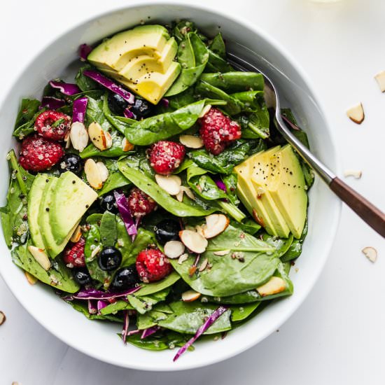 Berry Delicious Spinach Salad - Recipe photo by 3ScoopsofSugar