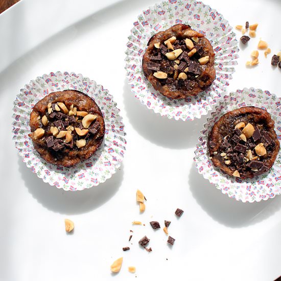 Tasty peanut and chocolate muffins - Recipe photo by purejoybynina