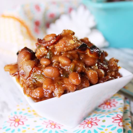 Angry Baked Beans - Recipe photo by Baked_Broiled_Basted