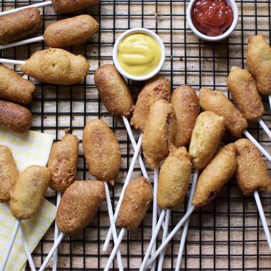 gluten-free corn pups - Recipe photo by ahintofrosemary
