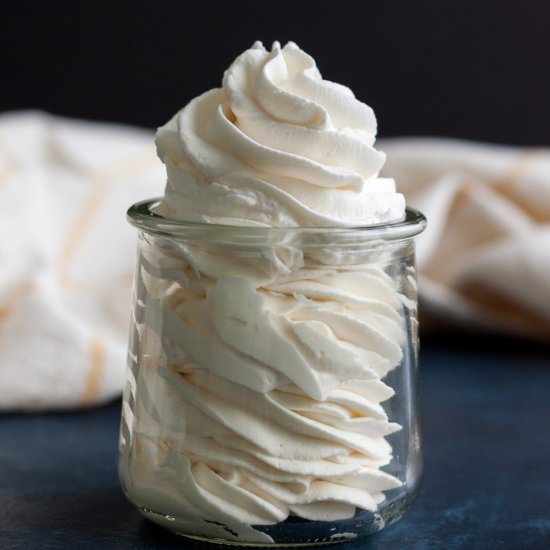 homemade whipped cream - Recipe photo by Wild wild whisk
