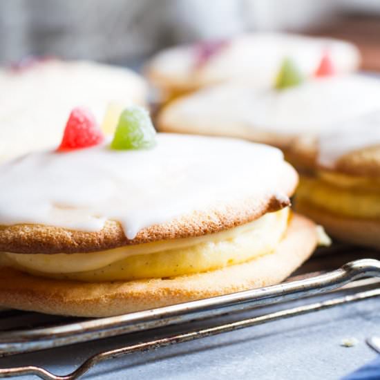 Soft Cake with Apricot n Rum Cream - Recipe photo by gingerwithspice