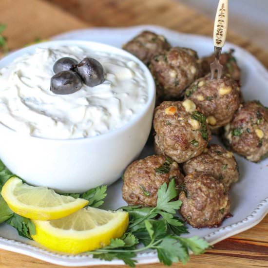Greek Lamb Meatballs - Recipe photo by aforkstale