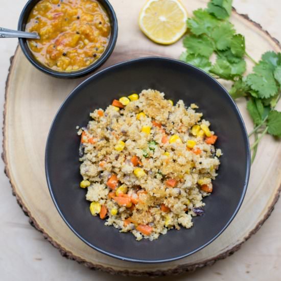 Broken wheat / dalia upma - Recipe photo by cookingwithpree