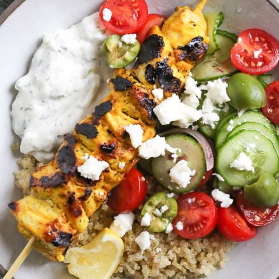 Chicken Tzatziki Bowls - Recipe photo by Skinnytaste