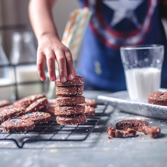 Chocolate Sprinkle Cookies - Recipe photo by PlayfulCooking