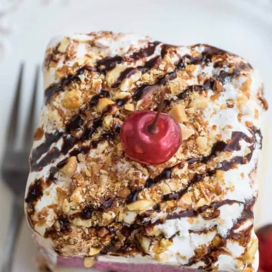 No Bake Banana Split Tiramisu Cake - Recipe photo by LifemadeSweeter
