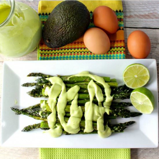 Creamy Avocado Hollandaise Sauce - Recipe photo by Kudos Kitchen by Renee