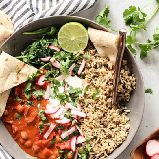 Veggie Masala Buddha Bowls - Recipe photo by pumpkinandpb