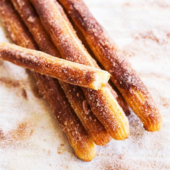 Easy Baked Churros - Recipe photo by pipandebby