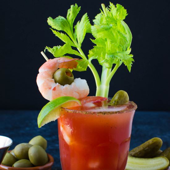 Clamato Bloody Mary - Recipe photo by garlic and zest