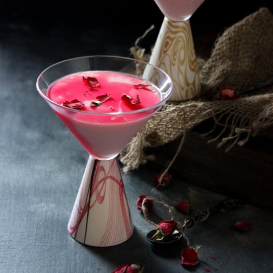Eggless Rose Pudding - Recipe photo by PriyaShiva