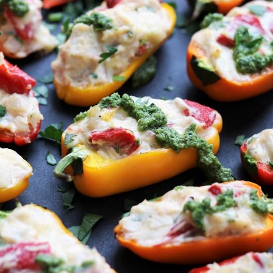Creamy Chicken Stuffed Mini Peppers - Recipe photo by Give it Some Thyme
