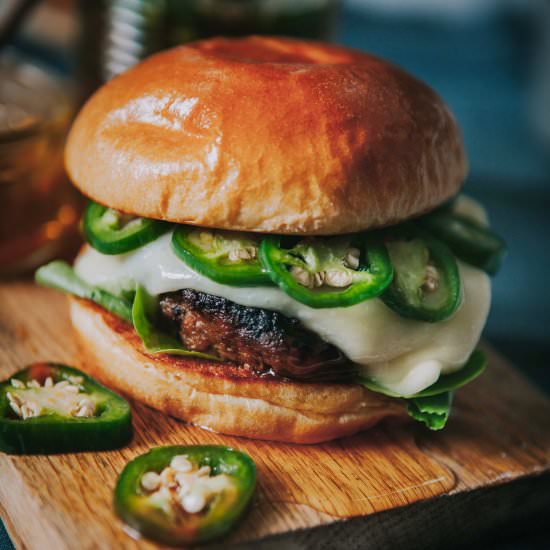 Honey Turkey Burger with Jalapeños - Recipe photo by ayokitchen