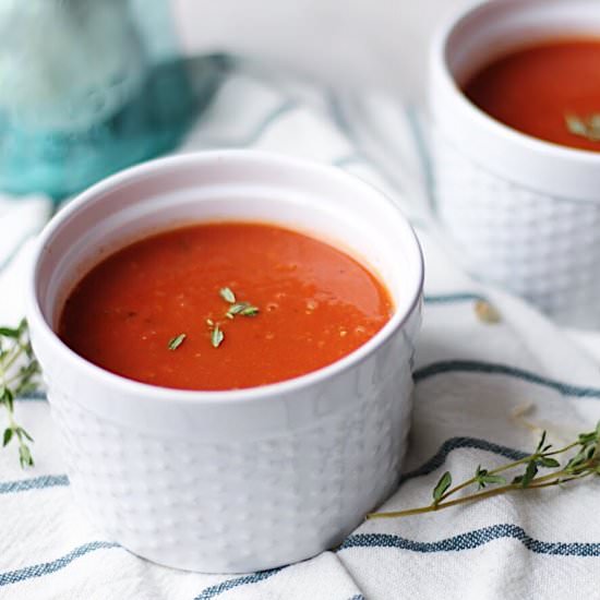 Clean Tomato Soup - Recipe photo by thygoodness