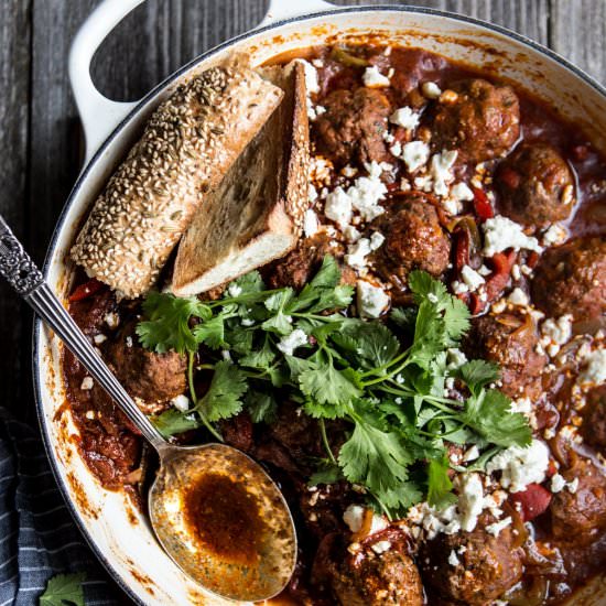 Meatball Shakshuka - Recipe photo by themodernproper