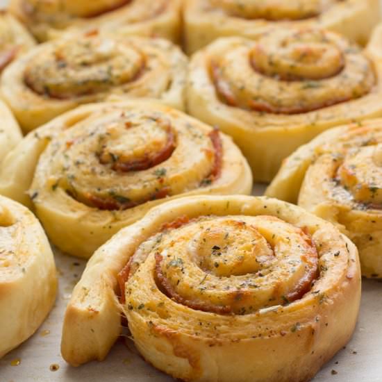 Pepperoni Roll-Ups - Recipe photo by PearTreeKitchen