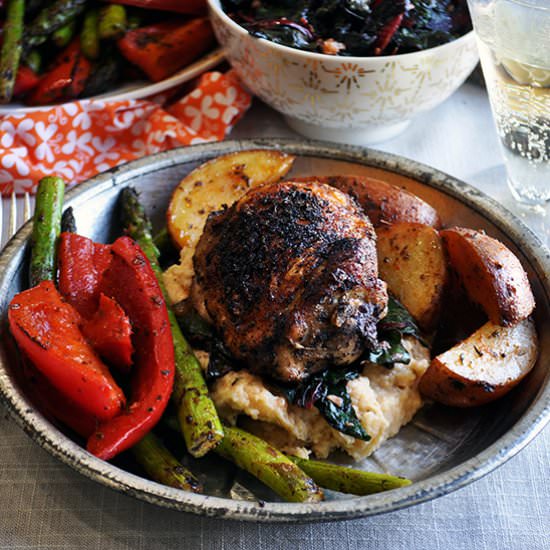 Sheet Pan Cajun Chicken - Recipe photo by A Little and A Lot