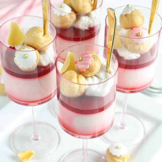 white rose tea panna cotta - Recipe photo by sprinklebakes