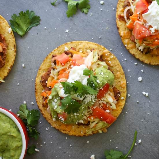 Veggie Tostadas - Recipe photo by milkandcardamom