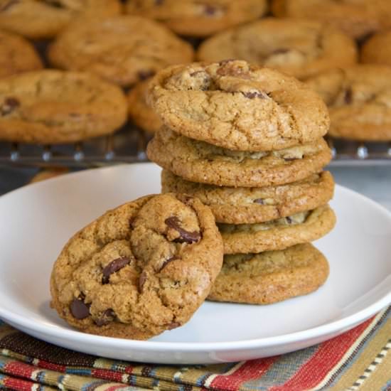 Brown Butter Chocolate Chip Cookies - Recipe photo by thebrookcook.wordpress.com