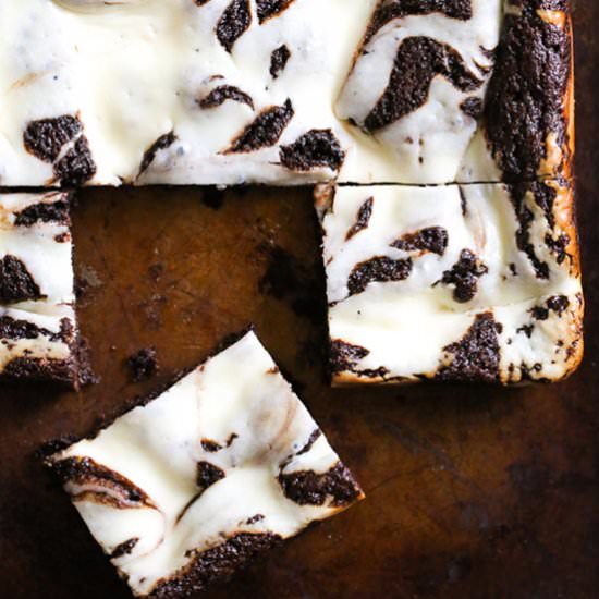Flourless Cheesecake Brownies - Recipe photo by Skinnytaste
