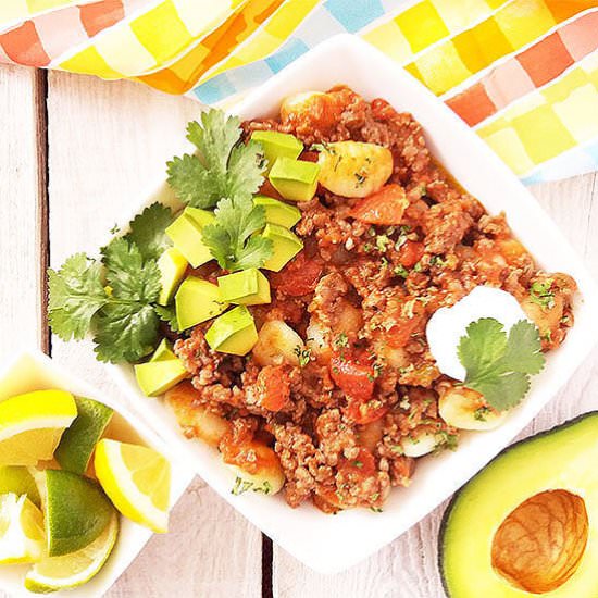 Spicy Taco Gnocchi - Recipe photo by 2pots2cook