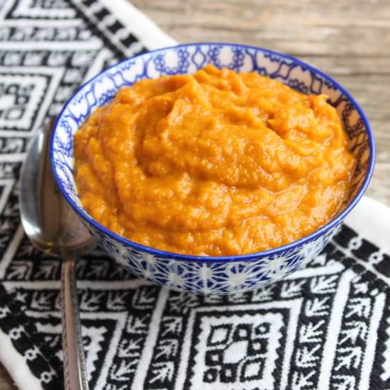 Creamy Mashed Sweet Potatoes - Recipe photo by thespeedyspatula