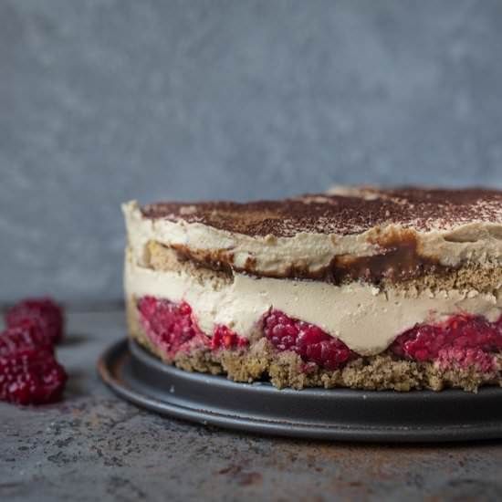 Light Raspberry Tofu Tiramisu - Recipe photo by Vanillacrunnch