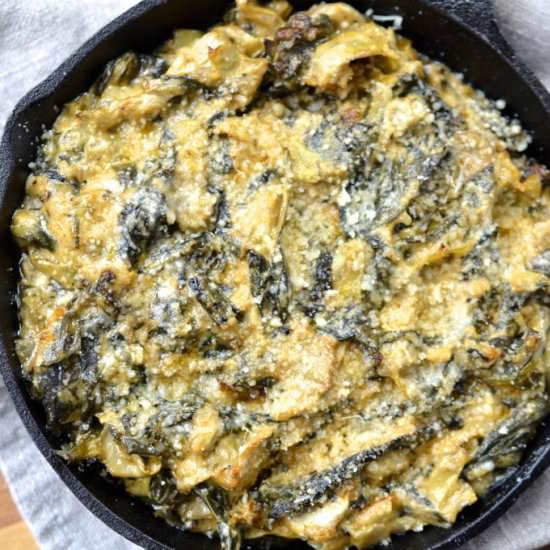 Spinach, Kale & Artichoke Dip - Recipe photo by Every Last Bite