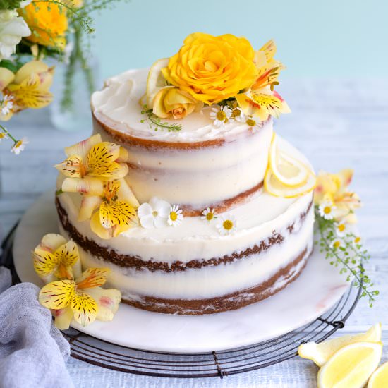 Lemon & Elderflower Cake - Recipe photo by supergoldenbakes